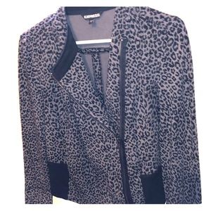 Express leopard print jacket
